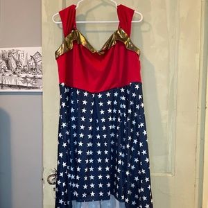 Rosegal High-Low Wonder Woman Dress